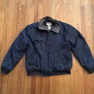 LL Bean Men's Warm-Up Jacket, Fleece Lined